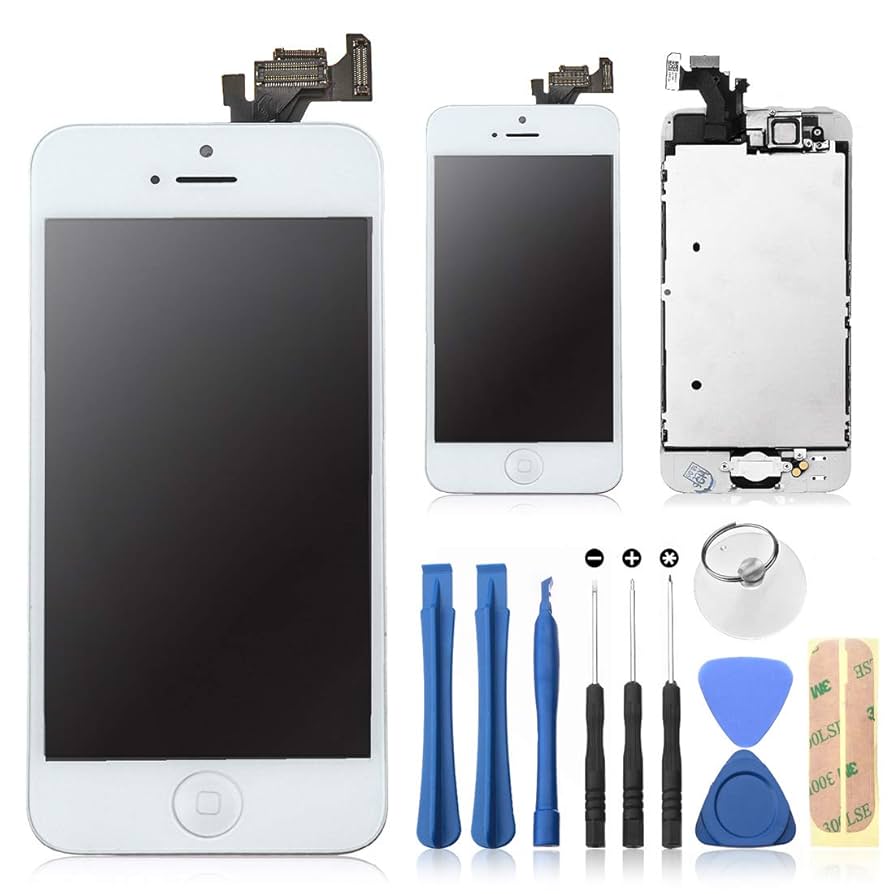 sontakukou Screen Replacement for iPhone 5 White LCD Touch
